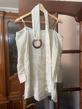 Blusa Uterqüe Lino Talla S
