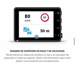 Garmin 67W Dash Cam - Cámara con radares velocidad