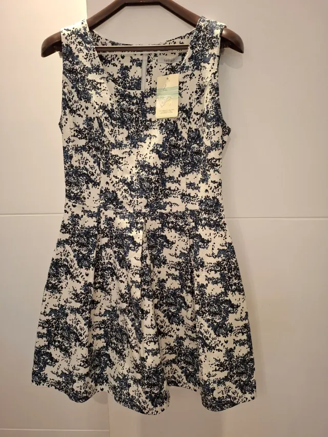 Vestido estampado mujer