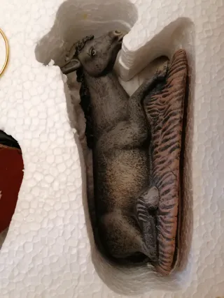 Nacimiento artesano Barro con Tela. DECORARTE