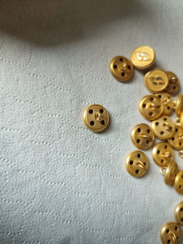 Bottoni vintage Ferrovia Italiana oro