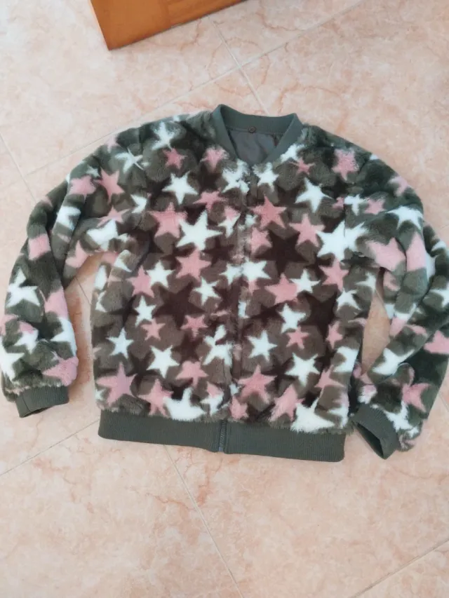 Chaqueta pelo niña estrellas
