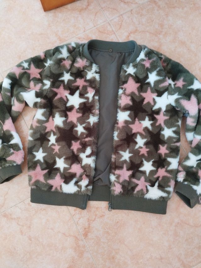 Chaqueta pelo niña estrellas
