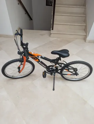 Bicicleta infantil 20 naranja y negra