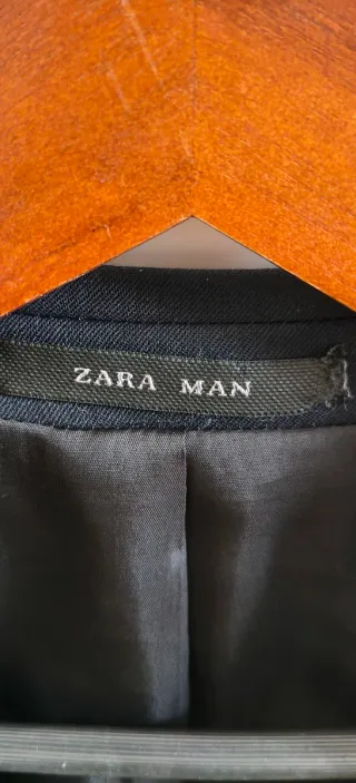 Chaqueta Traje Zara Man Talla 48 Azul