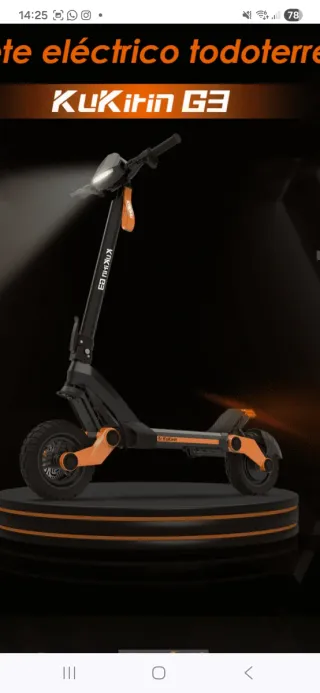 Patinete Eléctrico Kukirin G3 Rojo