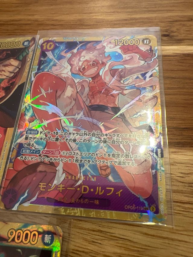 Lote 5 cartas secretas One Piece