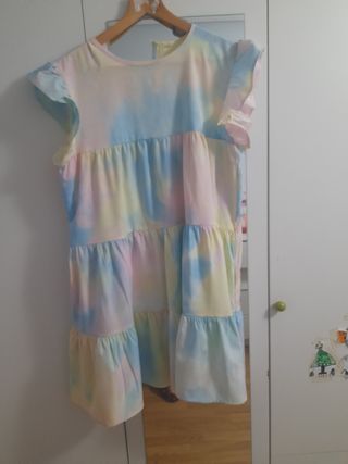 Vestido estampado tie-dye