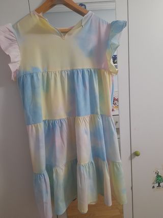Vestido estampado tie-dye