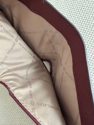 Cartera Michael Kors Piel Burdeos nueva