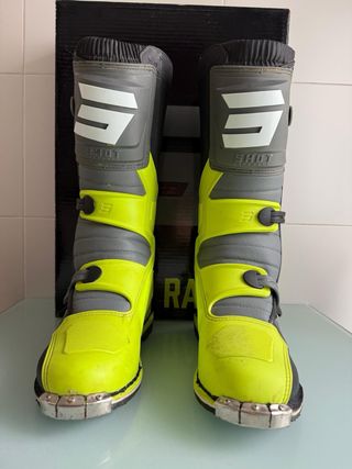 Botas Motocross SHOT Racegear Negras y Flúor