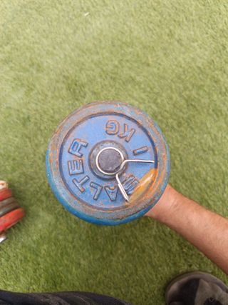 2 mancuernas de  10 kg  cada una