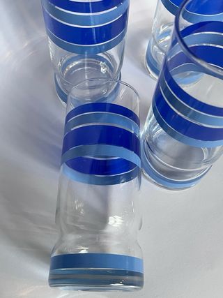 Set 4 Bicchieri Vintage Anchor Hocking Blu