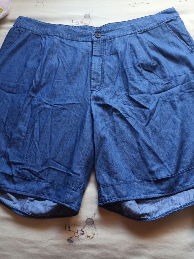 Pantalón corto vaquero azul