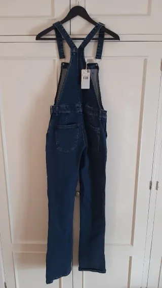 Peto vaquero Mango mujer azul