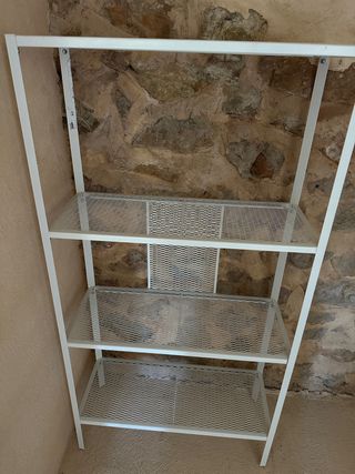 Estantería Metálica Blanca Ikea Baggebo