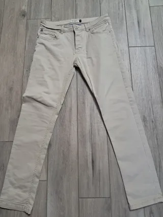 Pantaloni 5 tasche beige