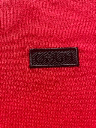 Jersey Hugo Boss Rojo Cremallera Talla M