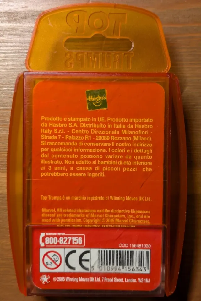 Carte Top Trumps MARVEL I Supereroi 3