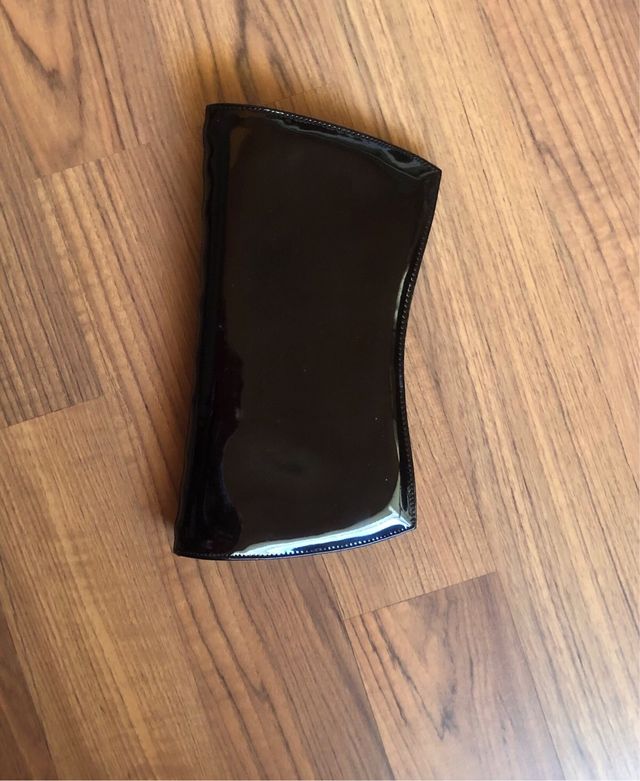 Bolso de fiesta Magrit negro y amarillo