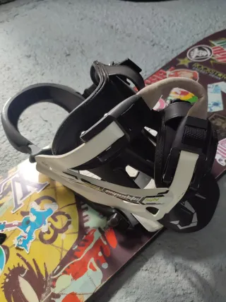 Tabla Snowboard con Fijaciones