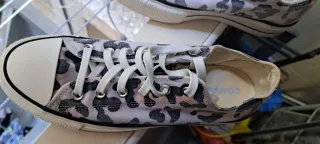 Zapatillas Converse Animal Print Beige y Rosa