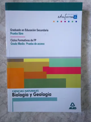 Ciencias naturales: biología y geología. Ciclos FP