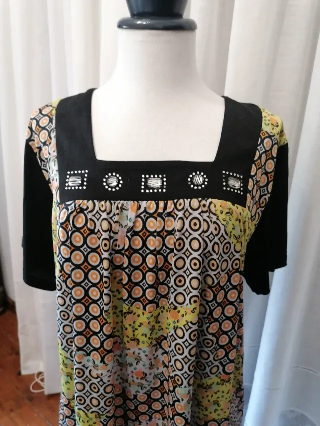 Blusa Mujer Talla L Multicolor