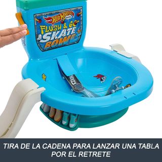 ✨ - Hot Wheels Skate Flush & Go Bowl, Set de Juego