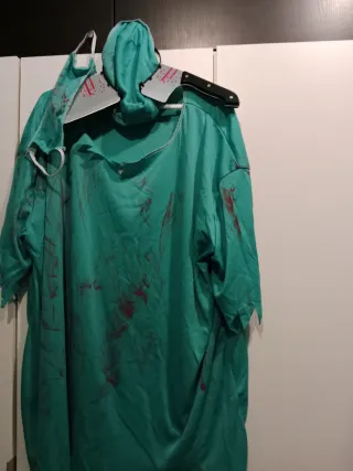 Disfraz Cirujano Halloween Sangriento Talla Única