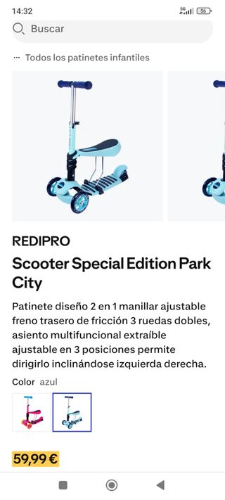 Patinete Park City convertible niño