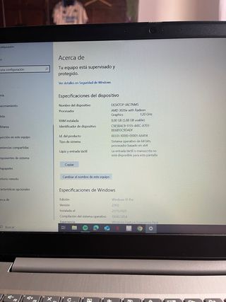 Ordenador portátil Lenovo Plata