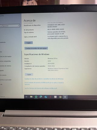 Ordenador portátil Lenovo Plata