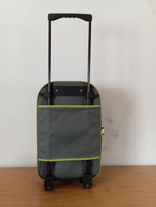 Maleta de cabina gris y verde