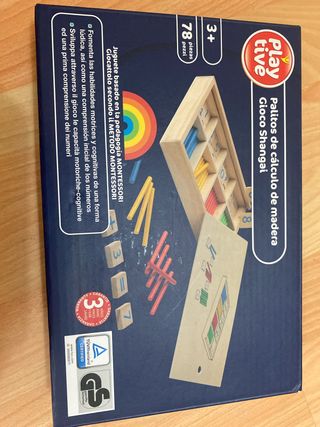 Palitos de cálculo madera Montessori