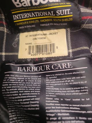 Chaqueta Barbour International Hombre