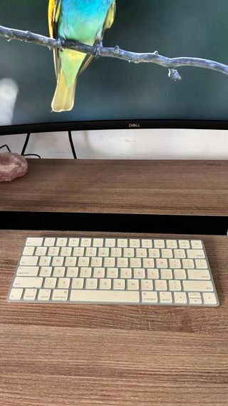 Teclado Apple Internacional Plata/Blanco