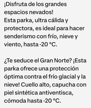 Chaqueta Invierno Decathlon Negra
