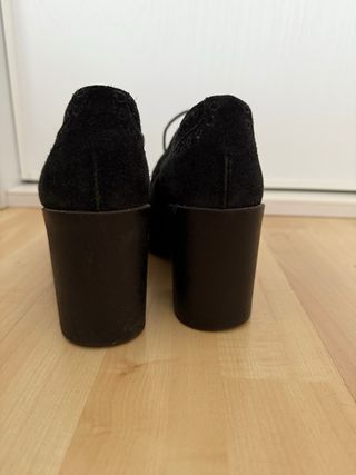 Mocasines negros plataforma