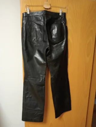 Pantalones de cuero marca F&Co negros