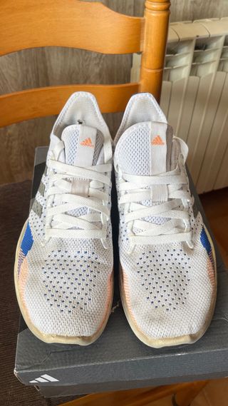 Zapatillas Adidas Running Blancas y Azules