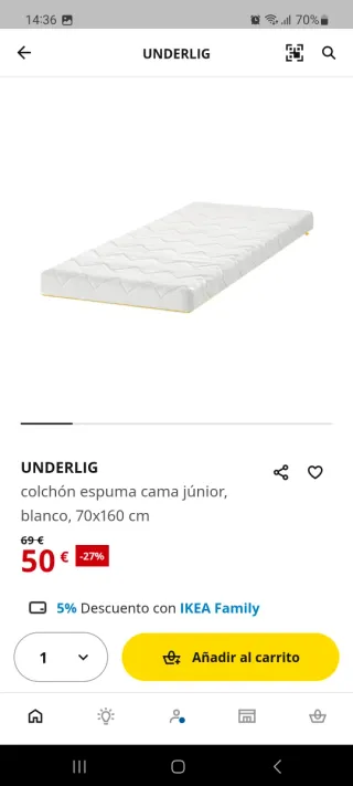 Cama infantil madera con barrera