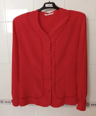 Camisa roja mujer