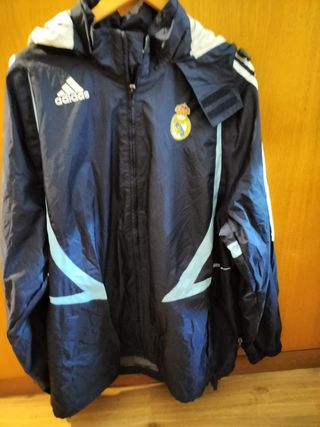 Cortavientos Real Madrid Adidas Azul match worn