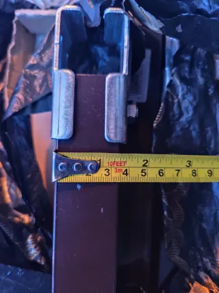 Patas somier metálicas marrones (4 unidades)