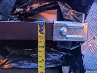 Patas somier metálicas marrones (4 unidades)