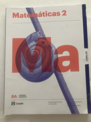 Matemáticas 2 BA LOMLOE