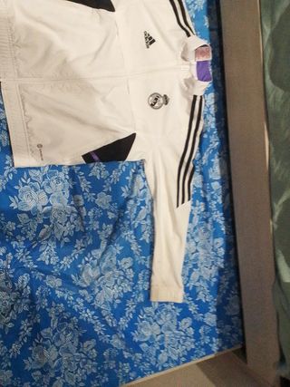 Sudadera Real Madrid Adidas Cremallera Blanca