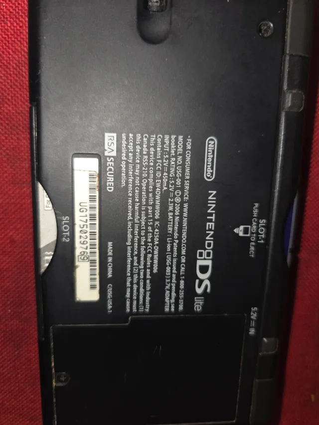 Nintendo DS Lite granate