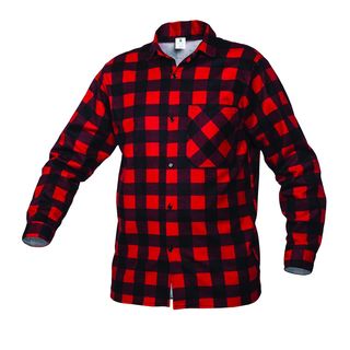 ✨ - 512 Camisa franela roja, 100% algodón 170 gram